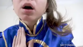 Gina Gerson cosplays Chun Li and rides my dick