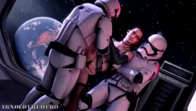 Rey gangbang (Arnoldthehero) [Star Wars]
