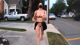 Taking an evening stroll through the neighborhood