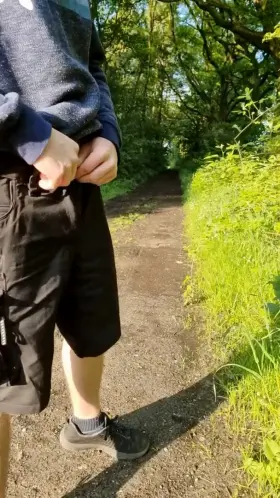 Sometimes things can't wait until you are home. (And they are more fun to do when you could be seen)