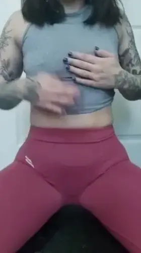 Playing with my tits