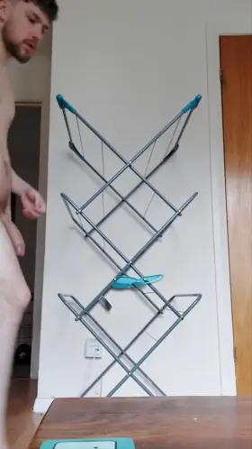 Just hanging... up the laundry.