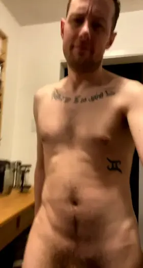 Fresh outta bed with a massive hardon