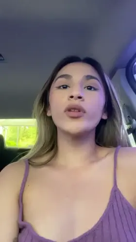 Got caught playing with my tiny tits in the car wash 🤭