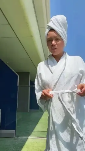 Simple flash from hotel terrace