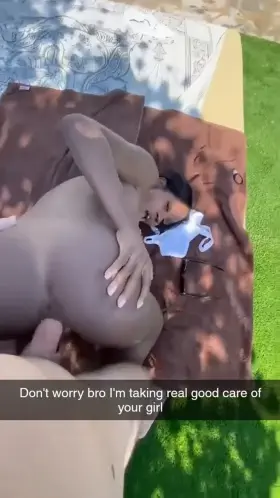 You asked your friend to look after your girl since you wouldn't be able to join them but by the looks of it she's not yours anymore