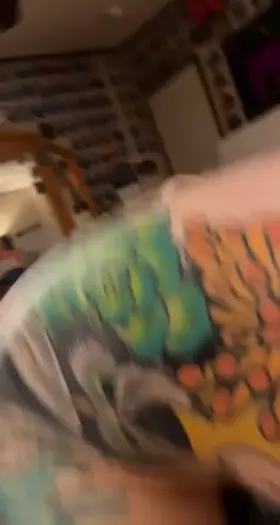 Tatted riding my tattooed hubby