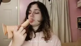 God it's so *filthy* but I love how I look with gag spit all over my face <3