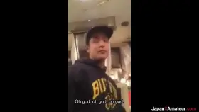 Amateur Japanese Girl Sucking Dick In Front Of Her Friends