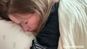 bisforblowjob - facial and cum on hair to wake her up