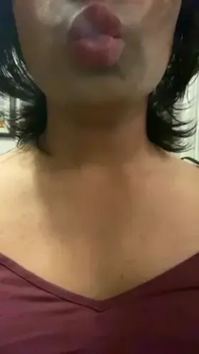 Do I look good giving you a kiss? Porn GIF by sissycdslut