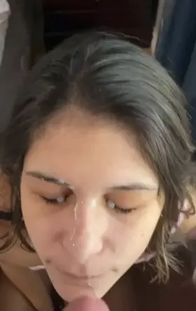 Finishing on my face is a must