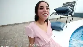 (FMMM) Latina teen's first bukkake