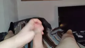 Back from work.. reliefed some build up stress! Wanna help me get some more cum out of that german cock? Cum over and get it