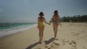 All these ladies teasing (m)e at the beach in their thong bikinis! This is what happens when I get home. Lots of whispering and mumbling. [45]