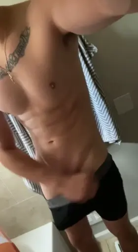 always stroke it before the shower 😉