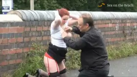 Humiliated next to the highway