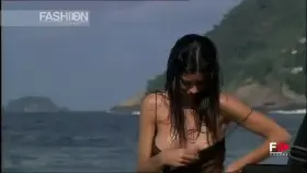 Adriana Lima gives us a little glimpse shooting for the 2005 Pirelli Calendar