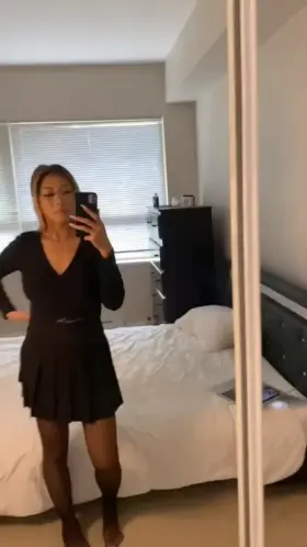 Do you prefer my outfit before, or after our date 😇