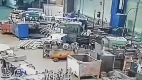Man gets blended in workplace machinery