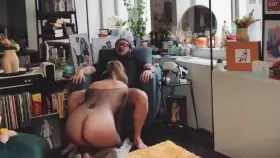 This part of the blowjob made me wet AF so I rode his cock so good on the couch after — might post it