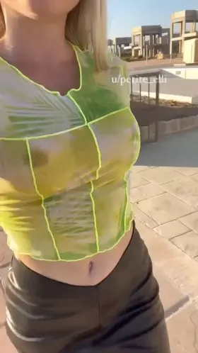 Maybe I was a little embarrassed as the granny neighbor saw me like this haha