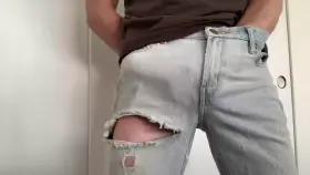 Do you think anyone will notice the rip in my jeans? (42)