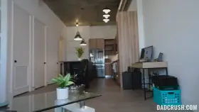 It's so big, Daddy. Am I doing it right?