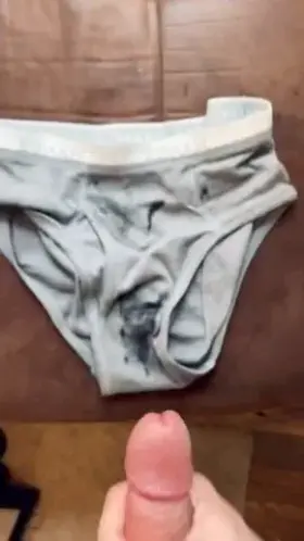 Making a mess all over my undies...
