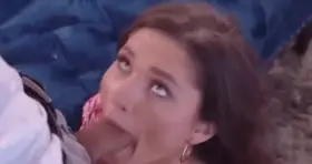 Babe Gives Eye Contact Blowjob