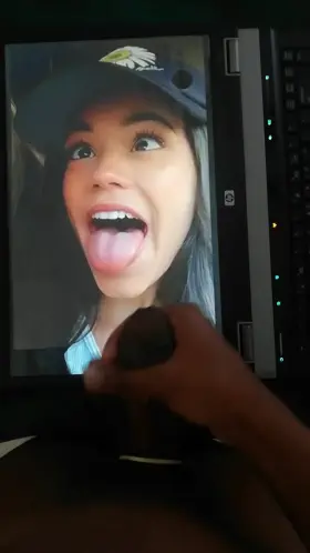 Jenna Ortega cum tribute. 🥵🍆💦That pretty face of hers got drenched by my cum