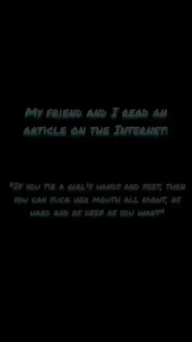 I shouldn't have argued with a friend ...