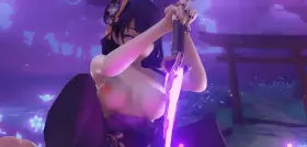 Raiden Shogun Reverse Cowgirl (Dragk) [Genshin Impact]