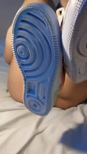 The sneakers stay on. Deal? ;)