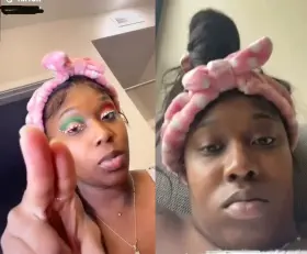 Cum tribute this ebony slut showing off her pussy