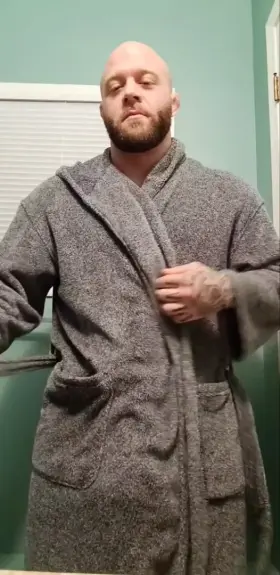 Little peek inside Dad's robe