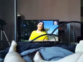 Huge Tit Addict - Hands Free Orgasm (soft) for HUGE FAKE TITS (Round 1) with commentary