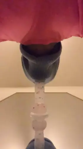 Love having something stiff in my throat, even if it’s just a dildo