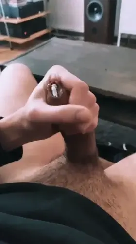 Morning cumshot with PA