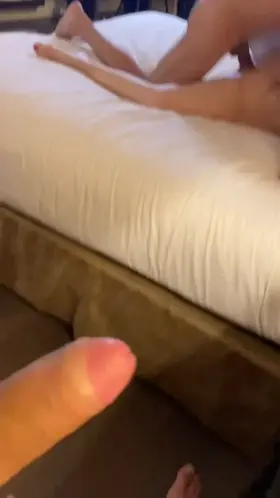 Watching my love enjoy every inch of her thick bull 😈