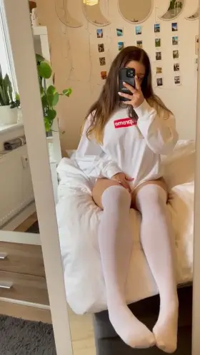 Are you still looking for a short and curvy gf that always wears thigh highs for you?