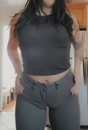 these pants don't hide much but what's underneath is somehow still better ;)