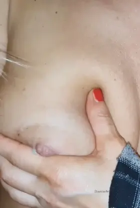 Jizz over her boobs