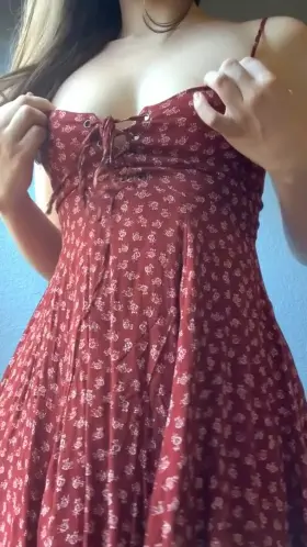 this sundress is a bit risky to wear in public.. 😇