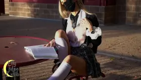 I hope my sheer school uniform isn't violating dress code!