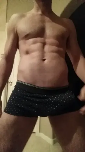 Hiding behind polka-dots...