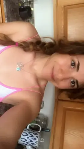 Thought you might like the view under my little gym shorts🙈💕