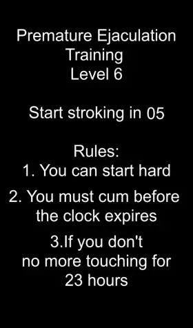 Premature Ejaculation Training Level 6 (Finale)