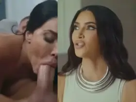 Kim K facefuck