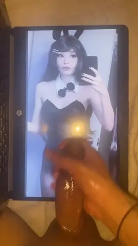 Unloading my cum all over bunny girl Emiru